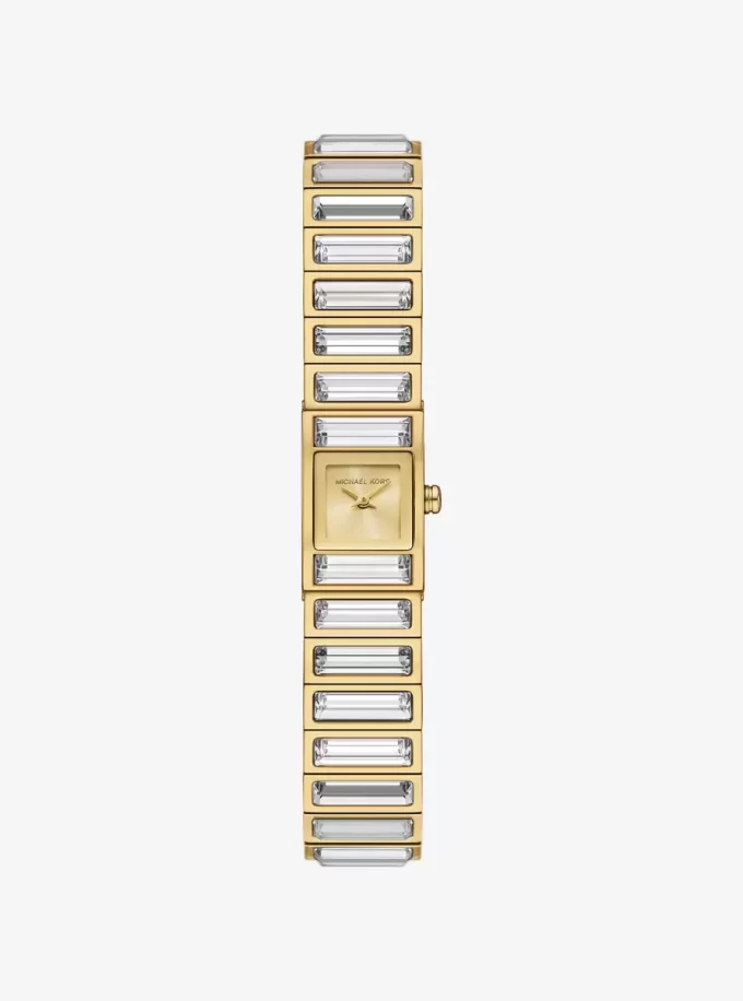 Limited Edition Mini Darrington Pavé Bezel guldfärgad klocka