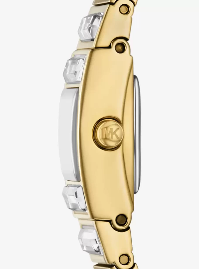 Limited Edition Mini Darrington Pavé Bezel guldfärgad klocka