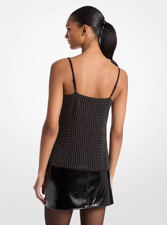 Linne med Georgette-motiv och strass