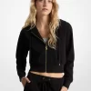 Logotyp Jacquard Charm Jacquard Beskuren Zip-Up Hoodie Logotyp Jacquard Charm Jacquard Beskuren Zip-Up Hoodie