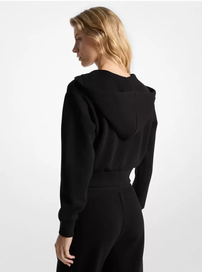 Logotyp Jacquard Charm Jacquard Beskuren Zip-Up Hoodie Logotyp Jacquard Charm Jacquard Beskuren Zip-Up Hoodie