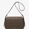 Lydia Medium Signature Logo Messenger-väska