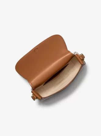 Lydia Medium Signature Logo Messenger-väska