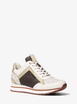 Maddy tvåfärgade logotypsneakers