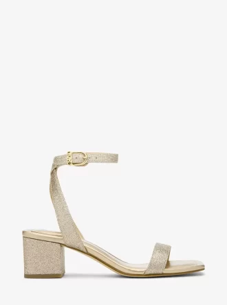 Merriam glitterutsmyckade lädersandaler