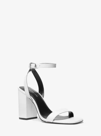 Merriam Lädersandaler med Block Heel