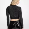 Metallisk logotyp i jacquard med kort dragkedja