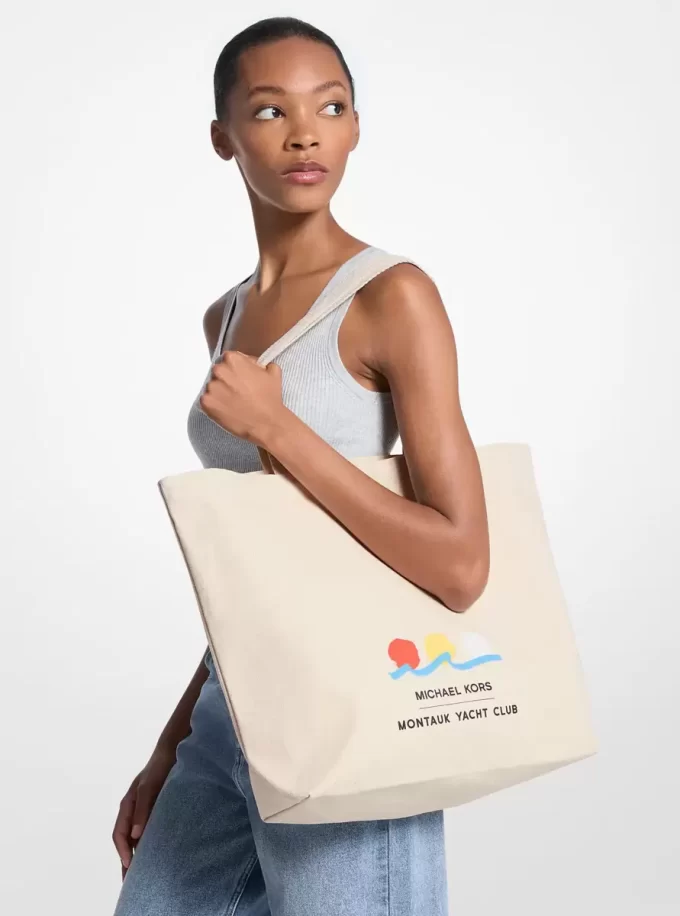 Michael Kors x Montauk Yacht Club bomullstygväska