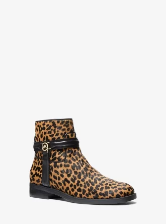 Mindy Leopardmönstrade Vadhårsstövlar
