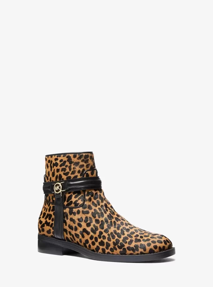 Mindy Leopardmönstrade Vadhårsstövlar