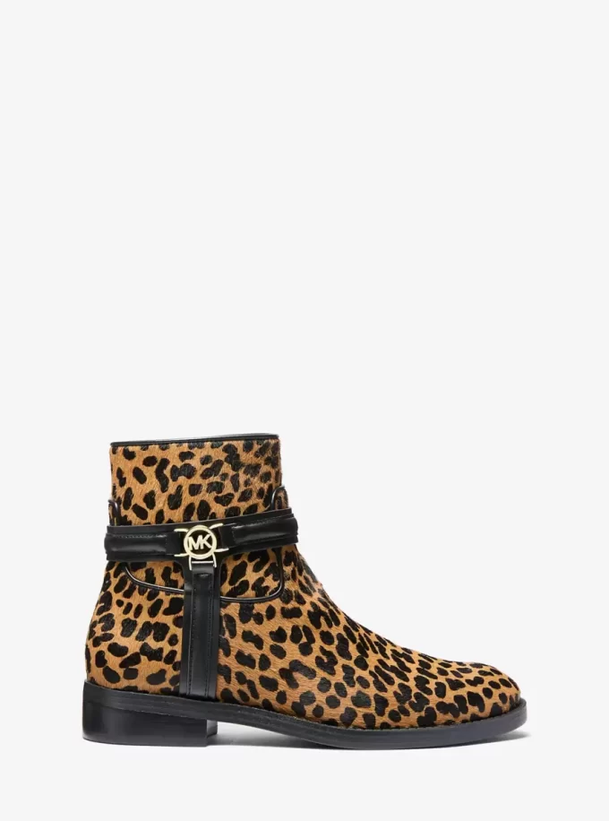 Mindy Leopardmönstrade Vadhårsstövlar