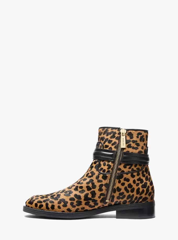 Mindy Leopardmönstrade Vadhårsstövlar