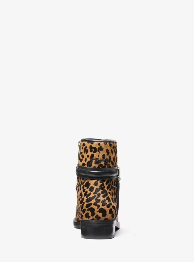 Mindy Leopardmönstrade Vadhårsstövlar
