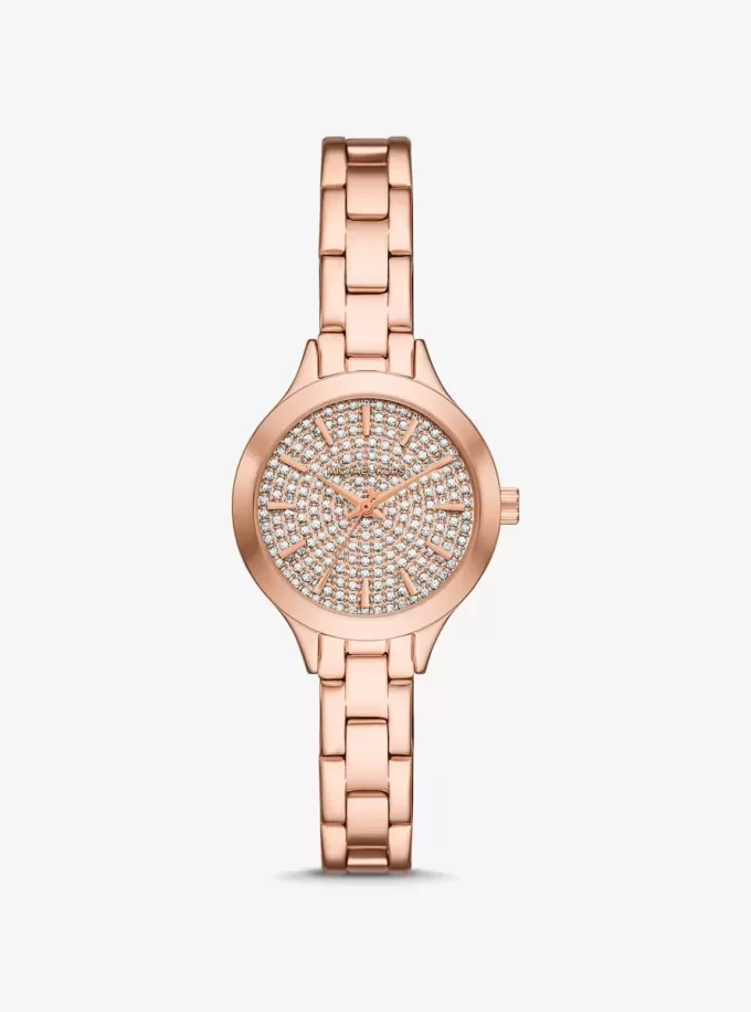 Mini Aspyn Pavé roséguldfärgad klocka