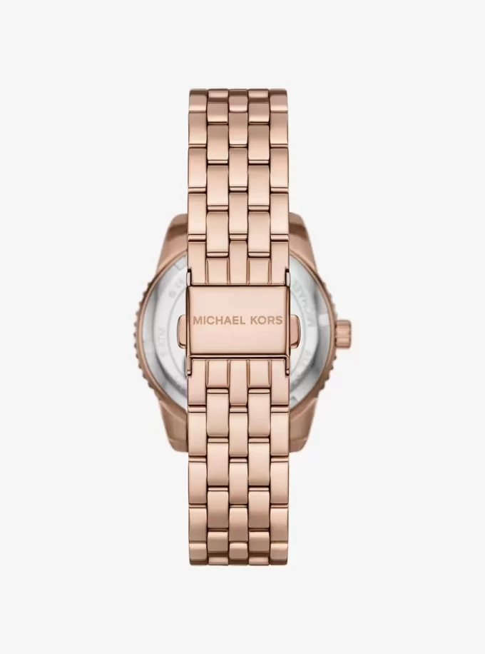Mini Bryant Pavé-logotyp i roséguld Mini Bryant Pavé-logotyp i roséguld