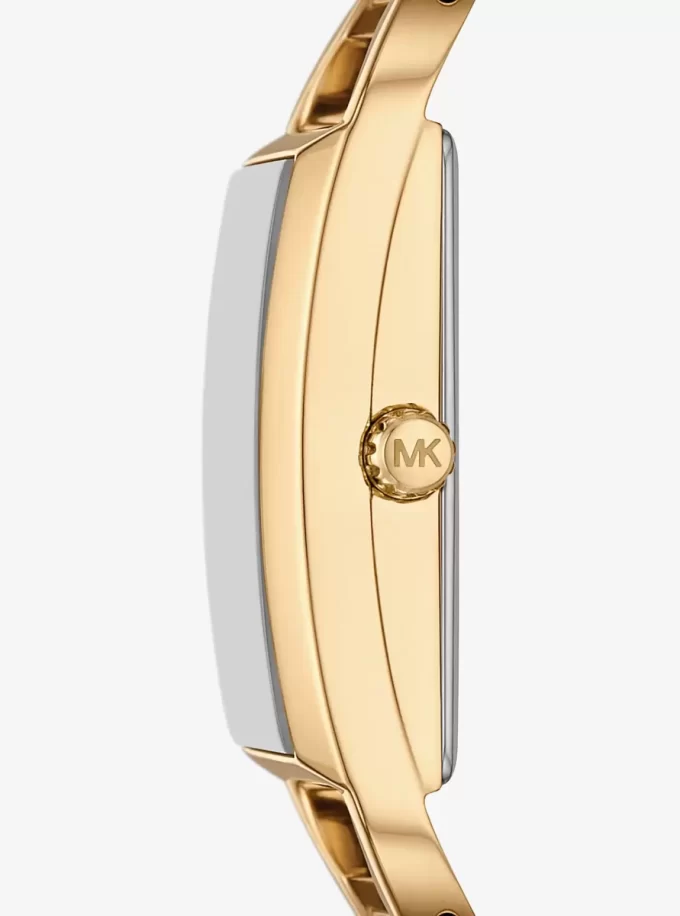 Mini Empire Pavé guldfärgad armbandsklocka