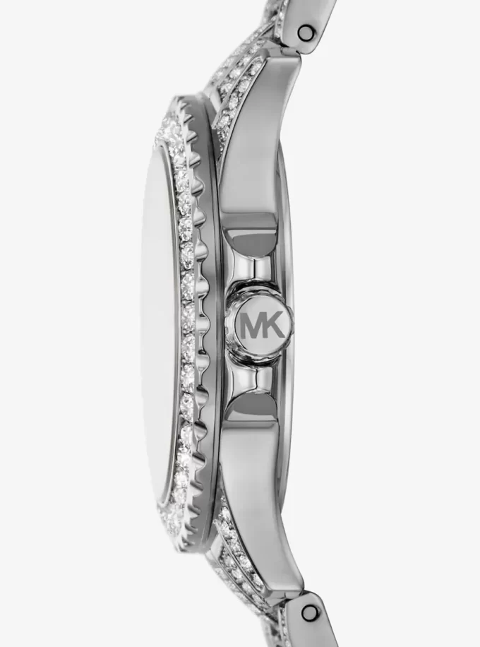 Mini Everest Pavé Silverfärgad Klocka