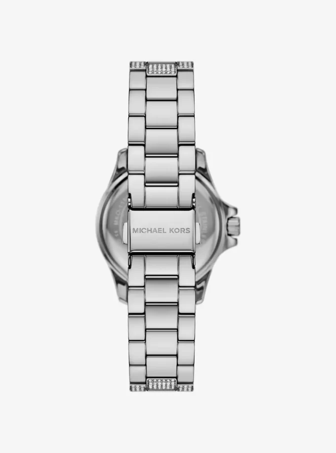 Mini Everest Pavé Silverfärgad Klocka