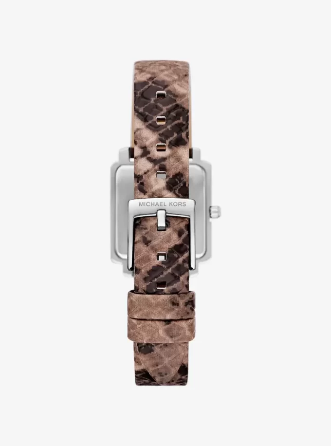 Mini Gwynn Snake Präglad Läderklocka Mini Gwynn Snake Präglad Läderklocka