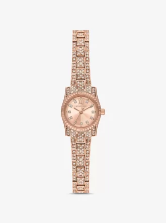 Mini Lexington Pavé roséguldfärgad klocka