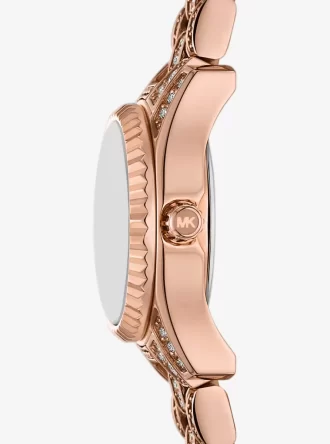 Mini Lexington Pavé roséguldfärgad klocka