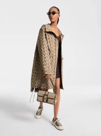 MK2000 Parkas i överdimensionerad jacquard med logotyp