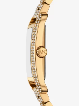 Monroe Pavé guldfärgad klocka