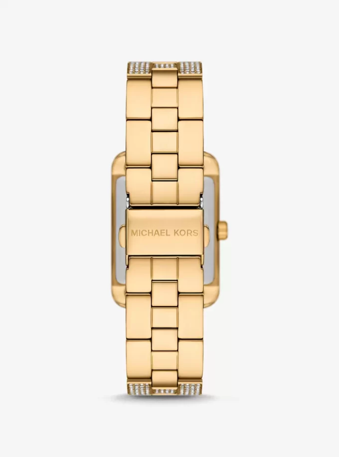 Monroe Pavé guldfärgad klocka