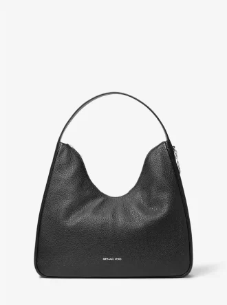 Nayla Medium Pebbled Läder Hobo Axelväska