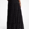 Nitad Georgette Layered Maxi Kjol