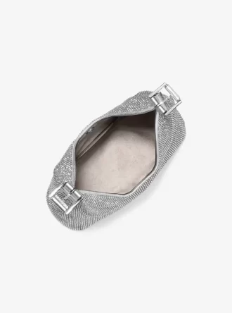 Nolita liten axelväska med metallisk strass och mesh, begränsad upplaga