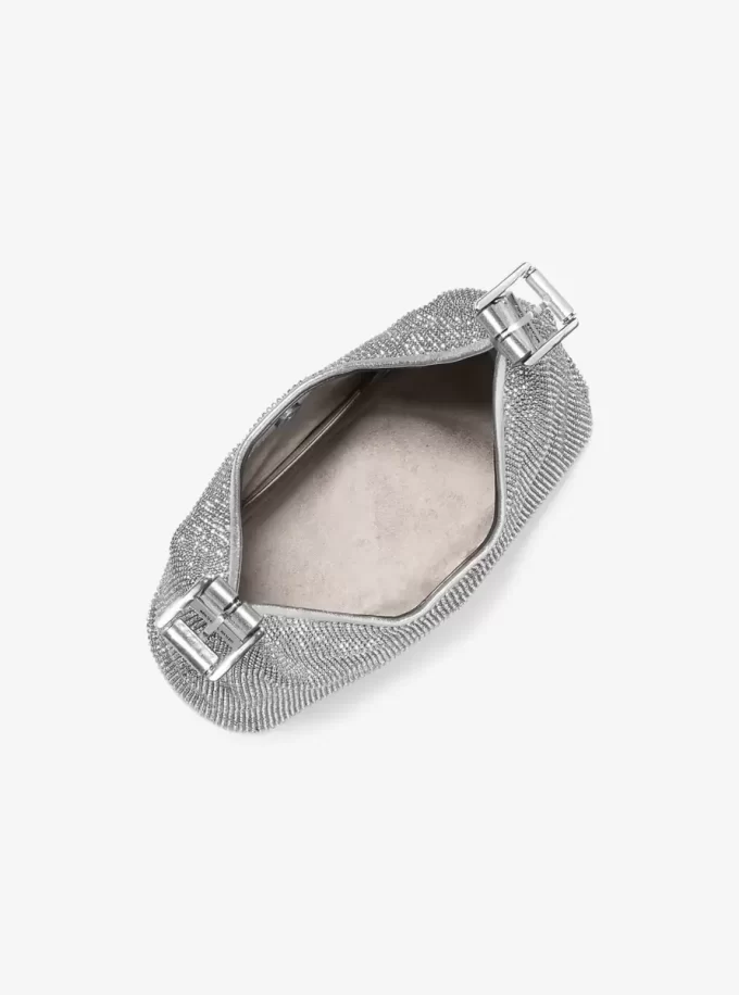 Nolita liten axelväska med metallisk strass och mesh, begränsad upplaga Nolita liten axelväska med metallisk strass och mesh, begränsad upplaga