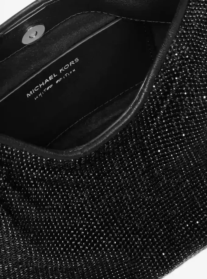 Nolita liten hobo-axelväska i mesh med strass, begränsad upplaga Nolita liten hobo-axelväska i mesh med strass, begränsad upplaga