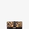Nolita Medium Leopardmönstrad Kalvhårs- och Läderplånbok med Trippelvikning