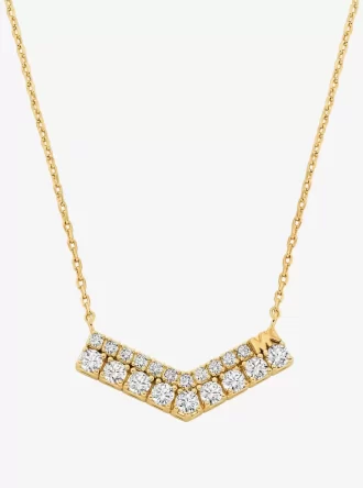 Pavé Chevron Halsband
