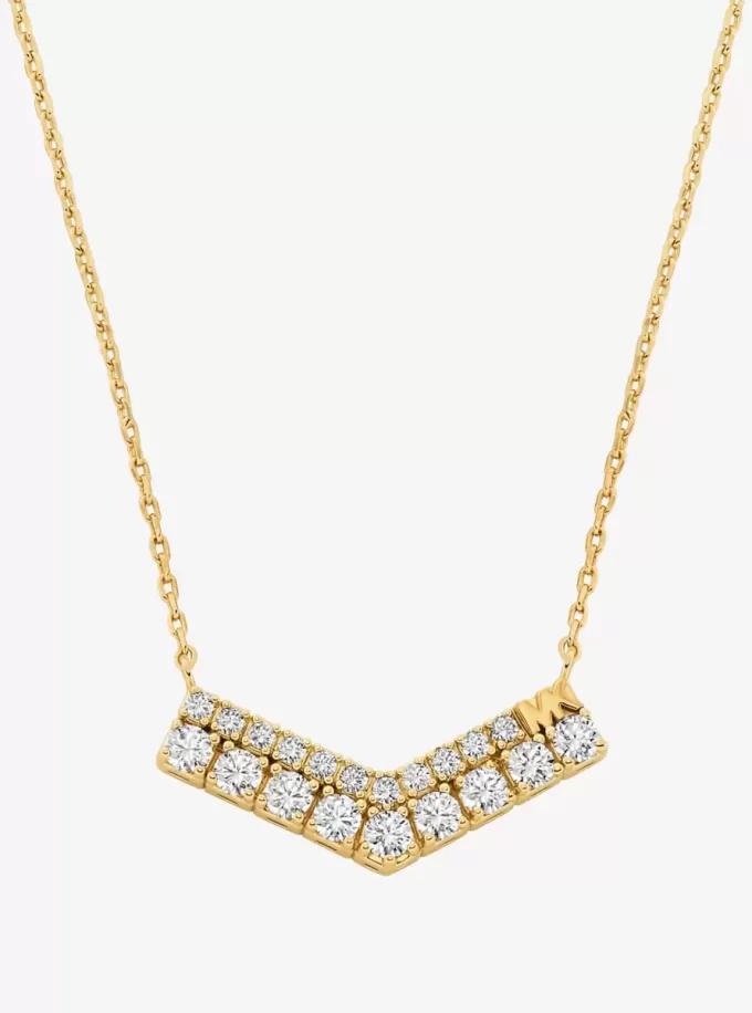 Pavé Chevron Halsband