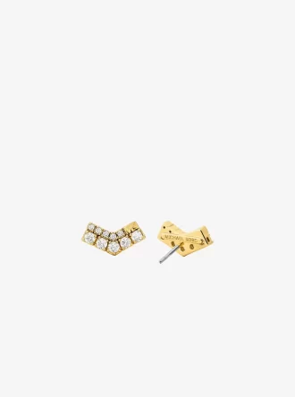 Pavé Chevron örhängen