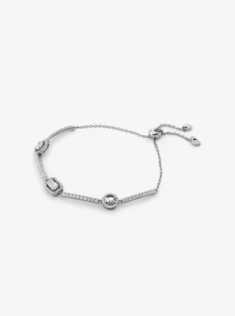 Pavé ädelmetallpläterat sterlingsilverarmband