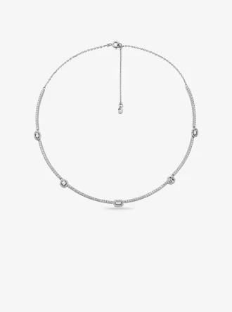 Pavé Halsband i Sterlingsilver med Ädelmetallplätering