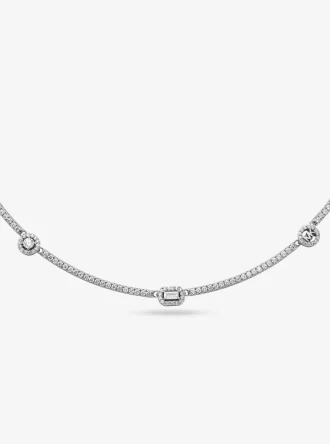 Pavé Halsband i Sterlingsilver med Ädelmetallplätering