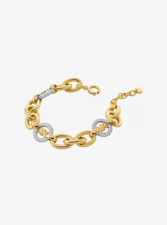 Pavé Logo Charm Kedjelänksarmband Pavé Logo Charm Kedjelänksarmband