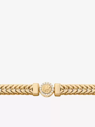Pavé logotyp Foxtail Chain Halsband