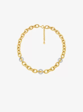 Pavé MK Pop Charm-halsband med kedjelänk