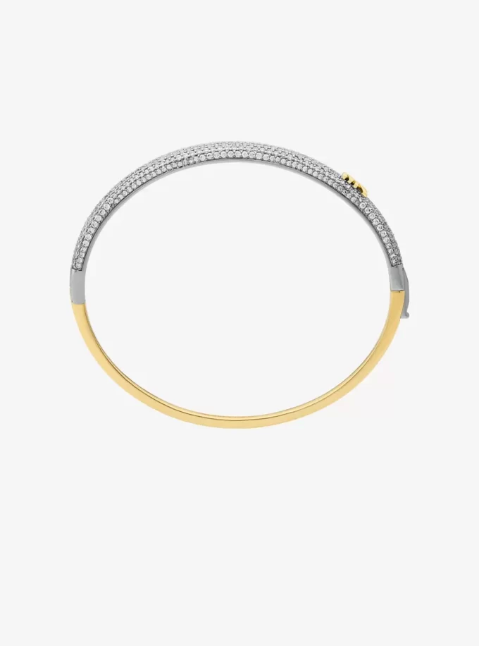 Pavé Tvåfärgad Kupolarmring Pavé Tvåfärgad Kupolarmring