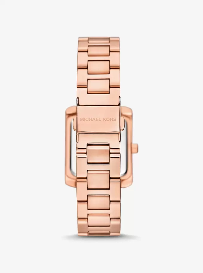 Petite Emery roséguldfärgad klocka och smyckespresentset