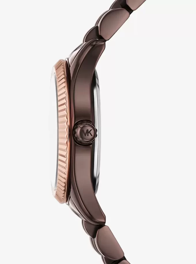 Petite Lexington Pavé Espresso-Tone Watch