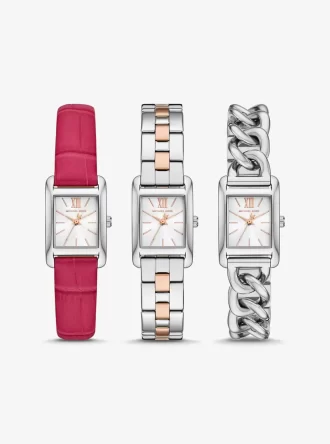 Petite Monroe tvåfärgat läderarmband med krokodilprägling Petite Monroe tvåfärgat läderarmband med krokodilprägling