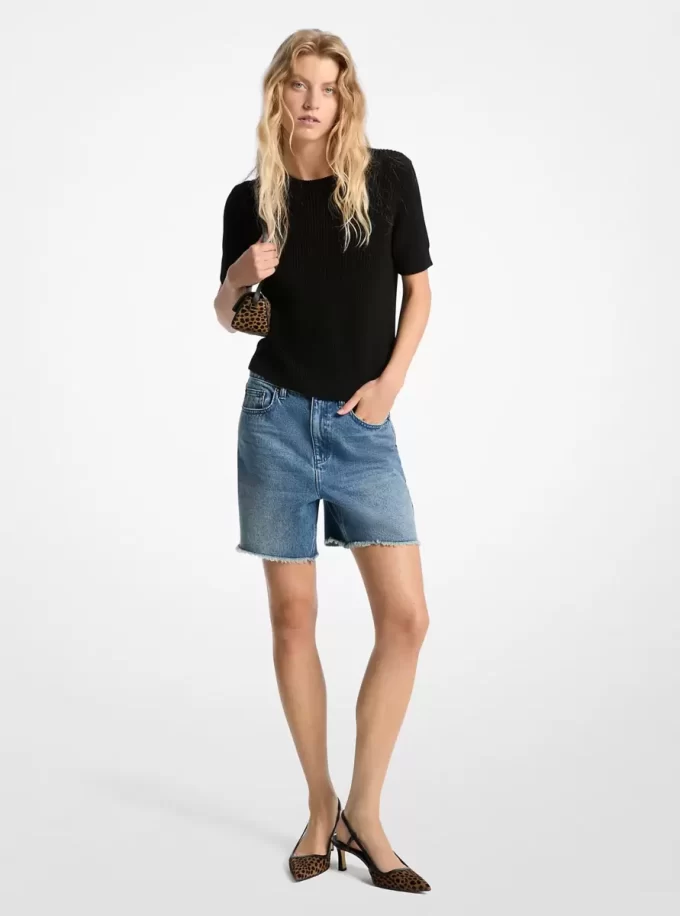 Pojkvänsjeanshorts