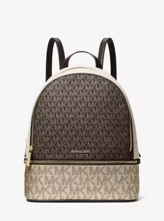 Rhea Medium Metallic Ryggsäck med Signaturlogotyp