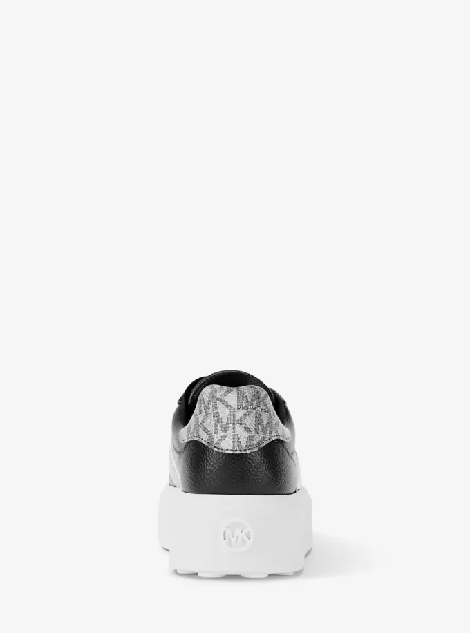 Romey Signature Logo Randig Platåsneaker Romey Signature Logo Randig Platåsneaker